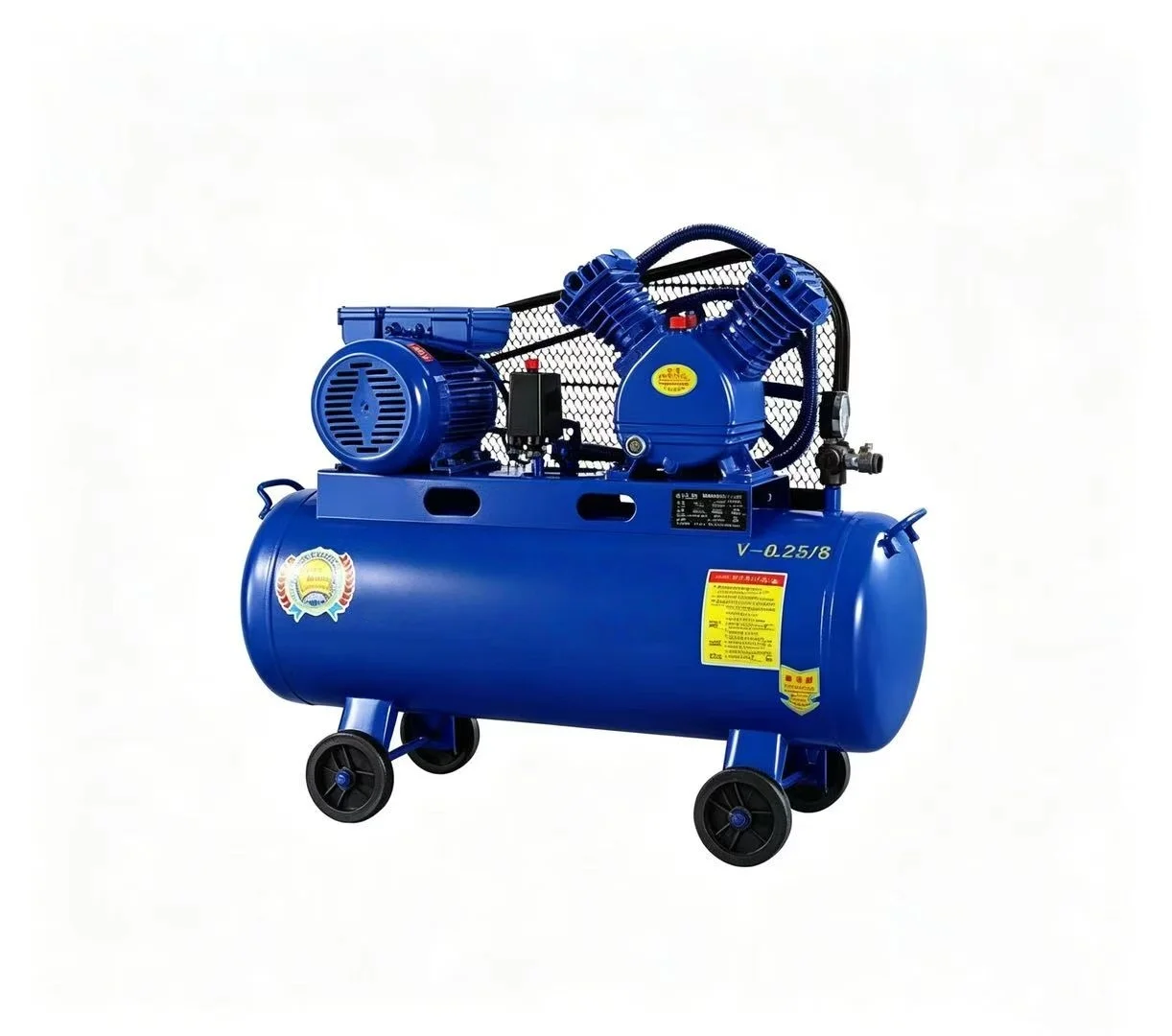 for-8bar 2.2Kw V-0.25 High Pressure Piston Air Compressor  Powerful Air Pump for Industrial Belt Driven Piston Air Compressor@