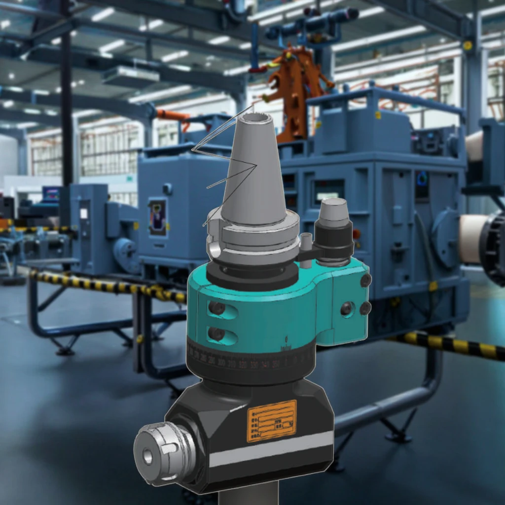 BT40-ER25 high-speed angular side milling head large torque numerical control processing steel-plastic tool holder bearings, sui
