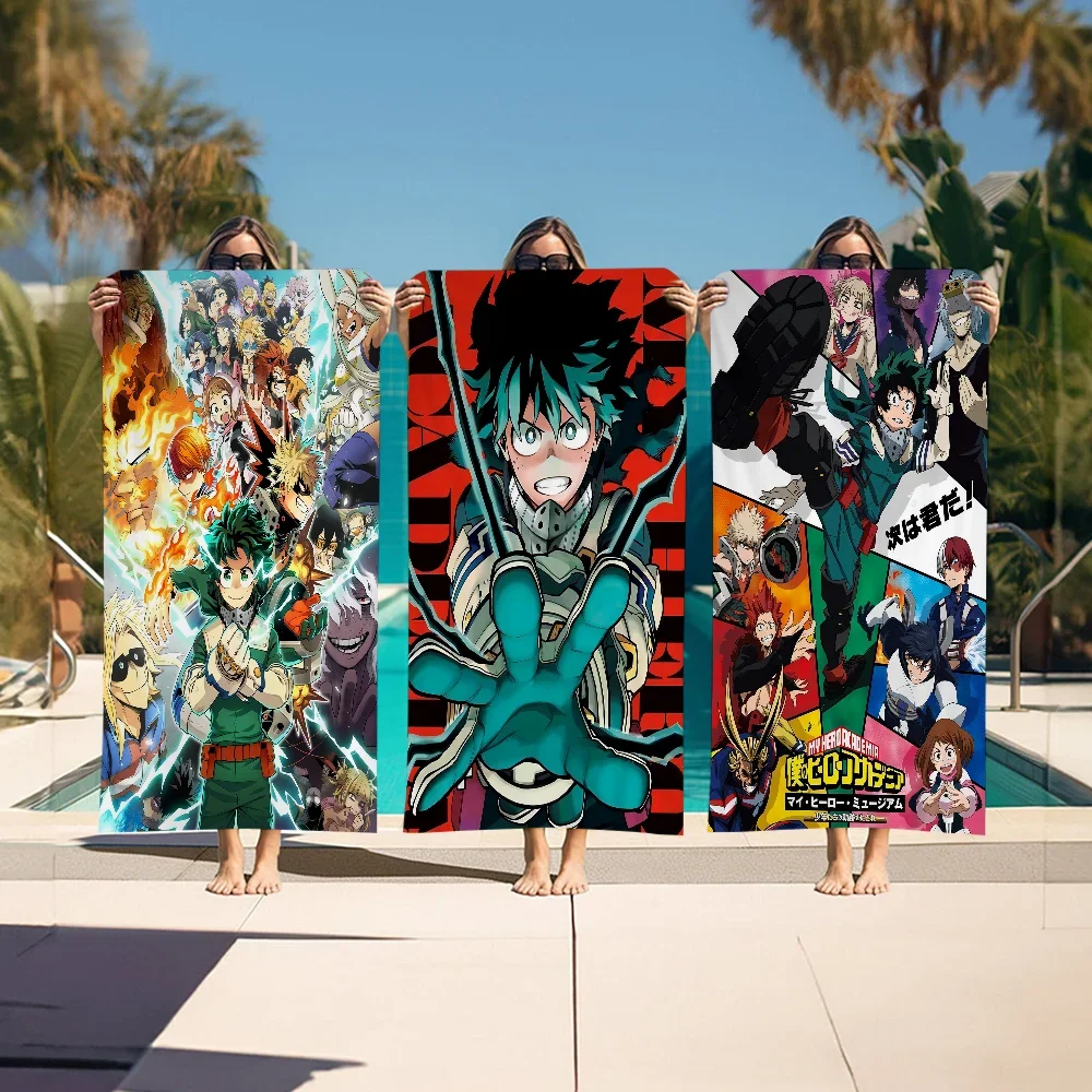 

Japanese Anime My Hero Academia Microfiber Beach Towel Absorbent Quick Dry Soft Yoga Swimming Resort Mountain Climbing Towel