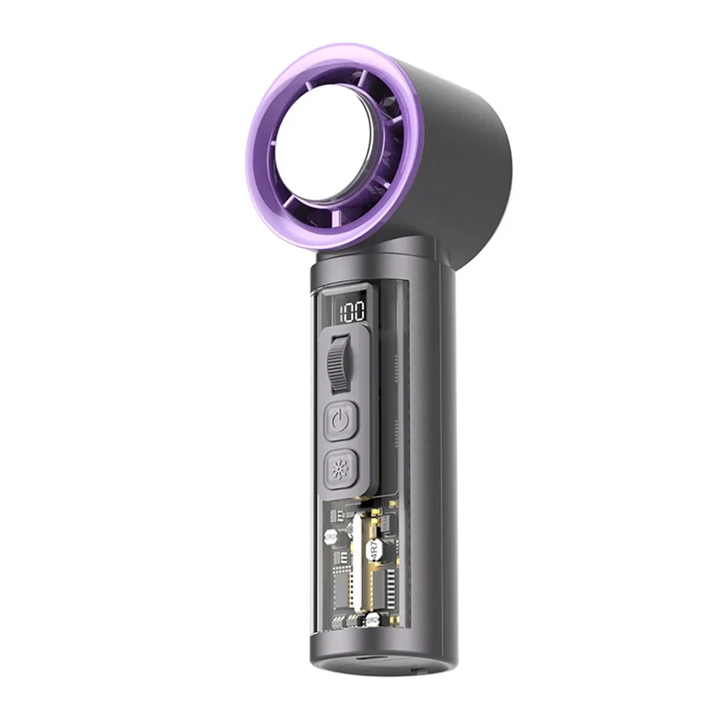 Compact Fan Mini Fan Camping Trips 4000mAh Battery Adjustable Speed Settings Comfortable Airflow For Outdoor Activities