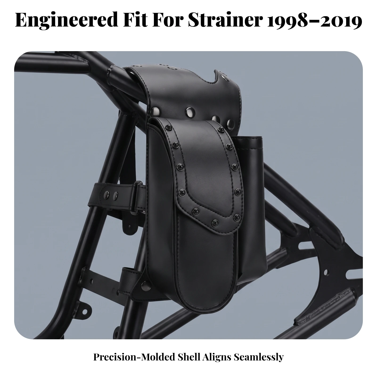 Motorcycle Side Bag with Mounting Tabs Water-Resistant Motorcycle Side Bag Saddle Bags Large Capacity Luggage Quick-Release