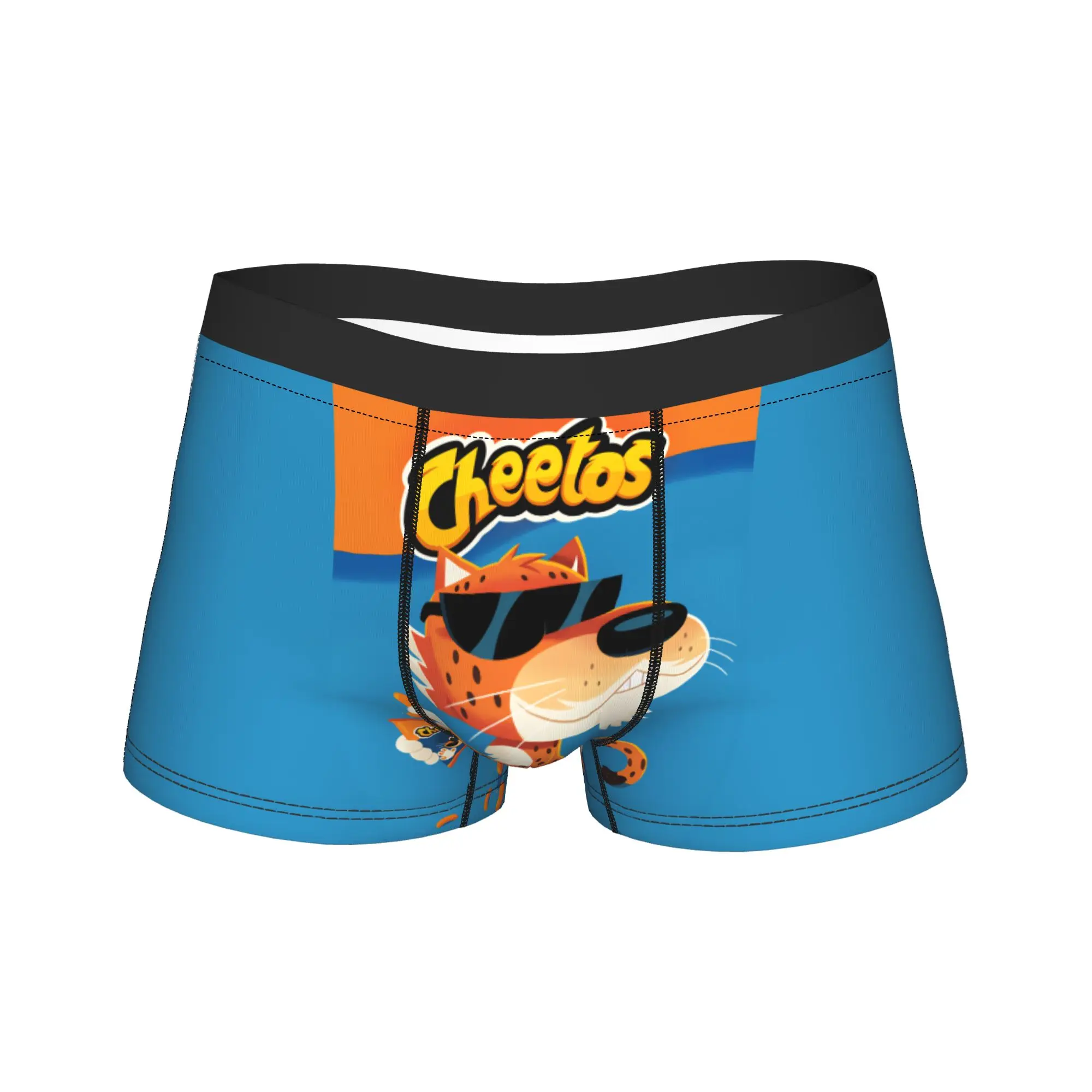 

Трусы-боксеры Cheetos Hot Snack Cartoon Chester, нижнее белье, шорты с принтом высокого качества, мужские трусы больших размеров