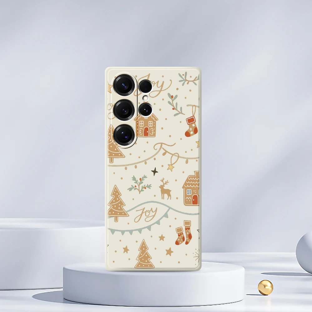 عيد الميلاد نمط قضية الهاتف المحمول لسامسونج غالاكسي A56 A32 A23 A22 5G A32 A23 4G A55 A54 A53 A52 A51 A35 A34 A31 غطاء ناعم