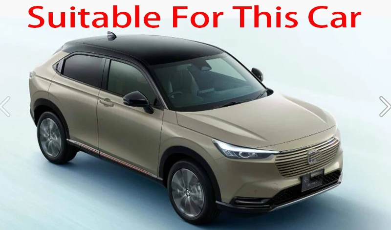 For HONDA VEZEL HR-V 2021 2022 2023 ABS Chrome Front Center Mesh Grille Grill Cover Radiator Strip Trim Decoration Car Styling