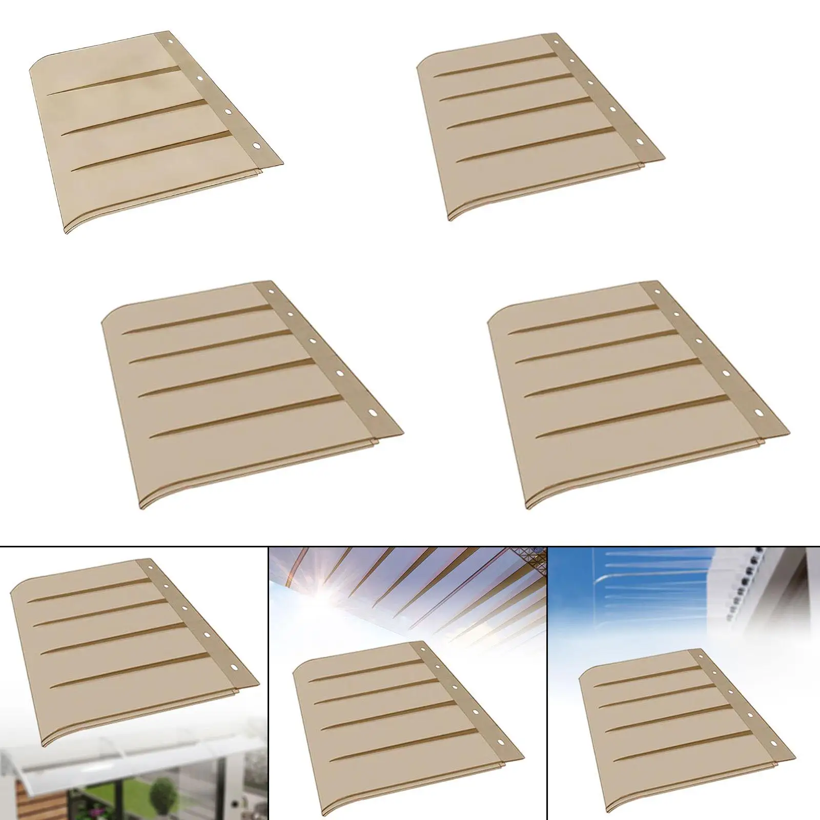 Outdoor Window Awning Door Canopy Exterior Shelter Rain Sun Snow Protection for Balcony Front Door Patio Garden Garage PC