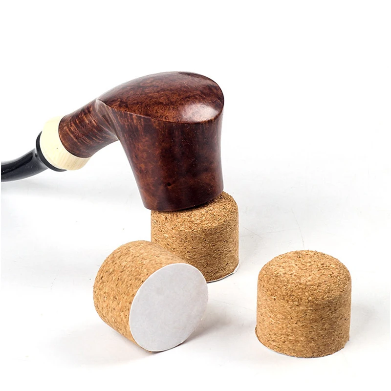 5/10Pcs Smoking Pipe Cork Knocker Pipe Soft Wooden Cork Stopper Cleaning Tool Paste Ashtray Smoking Accessories