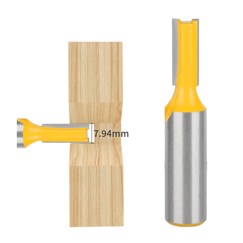 12MM 12.7MM Shank Carbide Tenon Cutting Bits Knife Flat-bottomed V Shape Router Bits for Wood Bit Face Mill Carbide Cutters