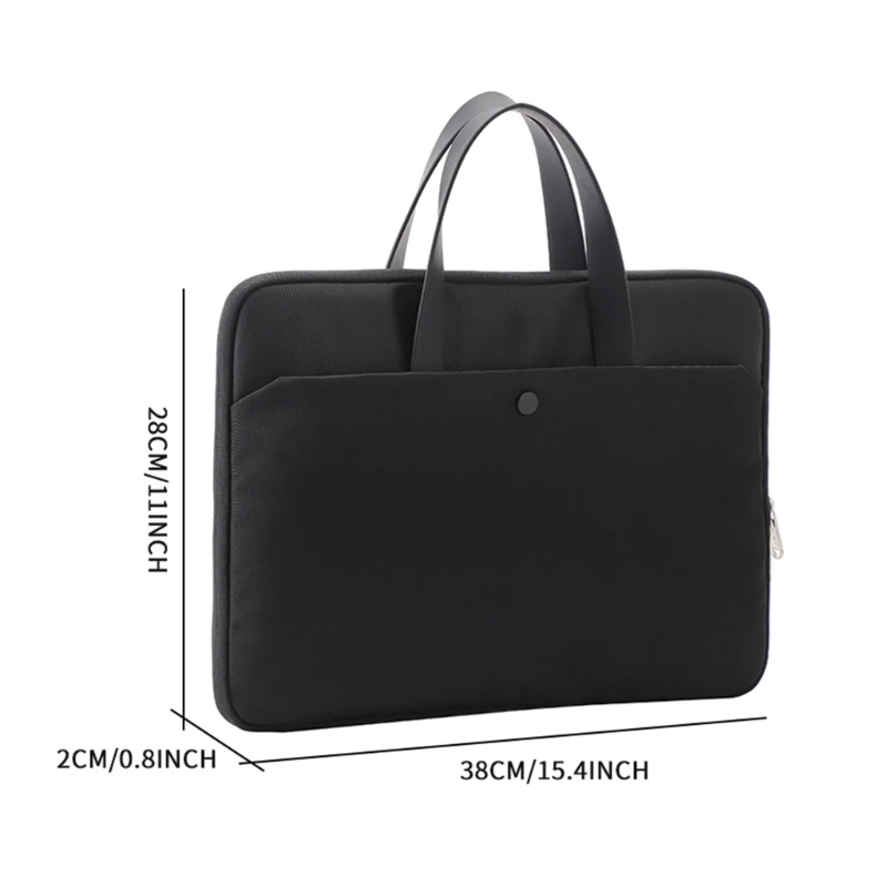 Tinyat Notebook Tas Zakelijke Handtas voor 14 inch Laptop Document Computertas Bag voor Unisex