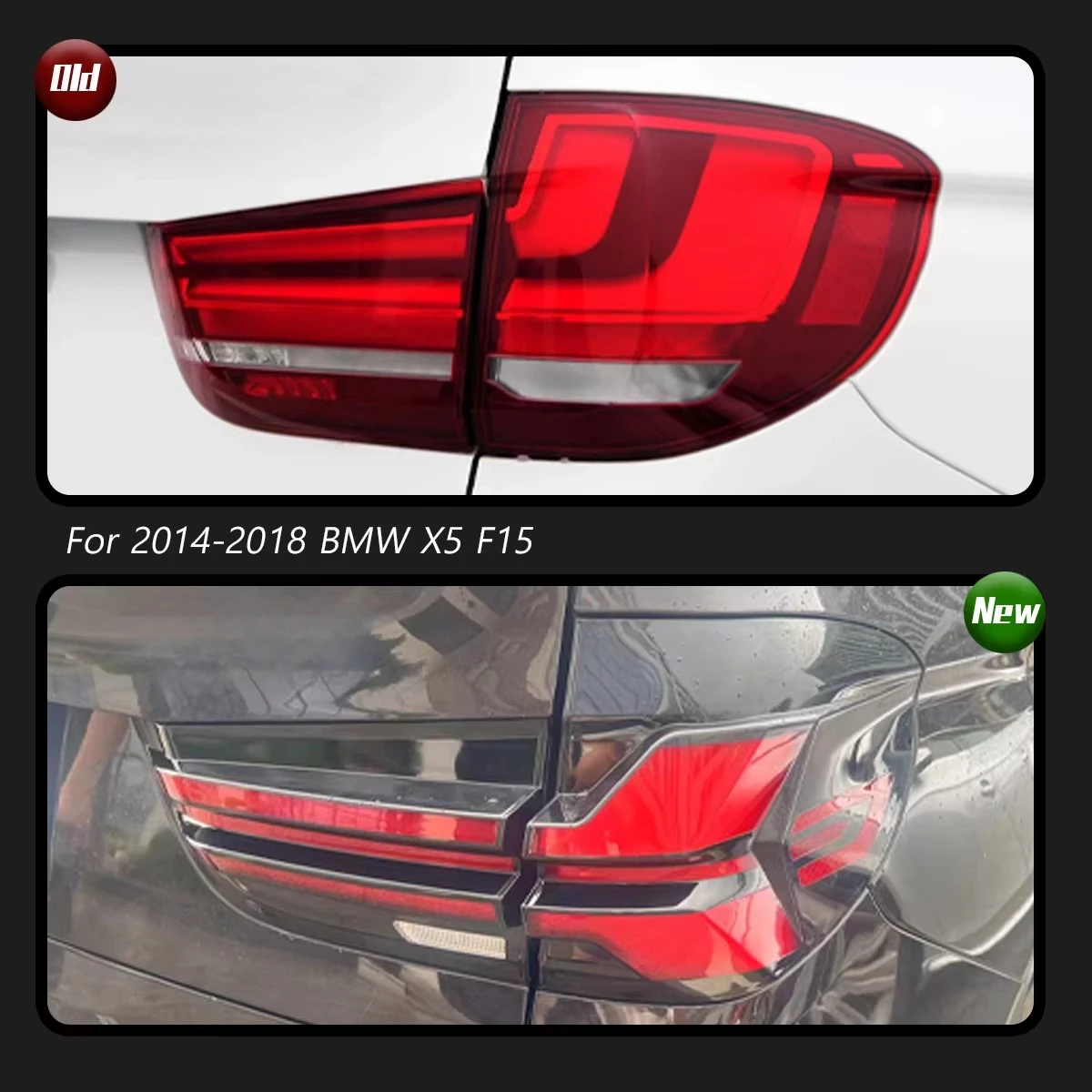 2007-2013 X5 E70 Full LED Rear Tail Lights G05 Style Water Turn Signal Brake Plug Play 24V New Condition 6000k Color