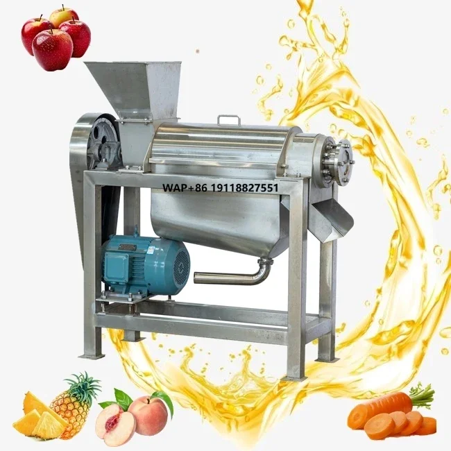 

Industrial Fruit Juice Making Machine Screw Press Fruit Vegetables Pear Pineapple Coconut Milk Squeezing Juicer Machine