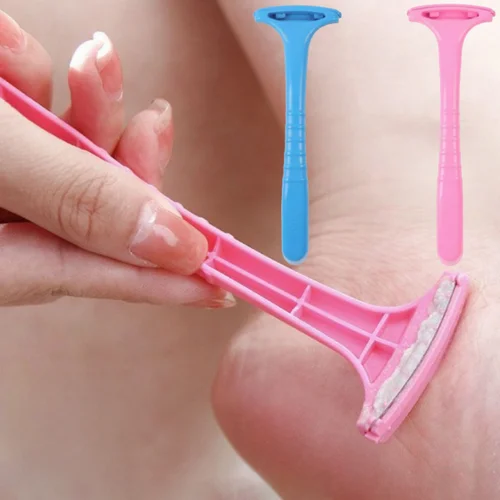 Raspador de pies profesional para piel muerta, exfoliante, suave, pedicura, cuchillo de afeitar de mano, Lima, removedor de talón, hoja de callos, herramienta de cuidado de los pies
