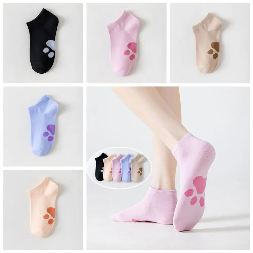 10Pairs موضة الدب مخلب الكرتون الجوارب القصيرة المرقعة مرونة قارب الجوارب النساء الجوارب تنفس الجوارب غير مرئية فتاة #2