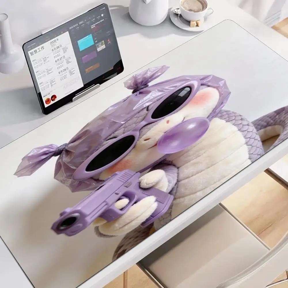 Animals with glasses Mouse Office Accessories Pad Large XXL Gaming Mousepads Non-slip Laptop Tablet Mat PC Extended Pads Playmat