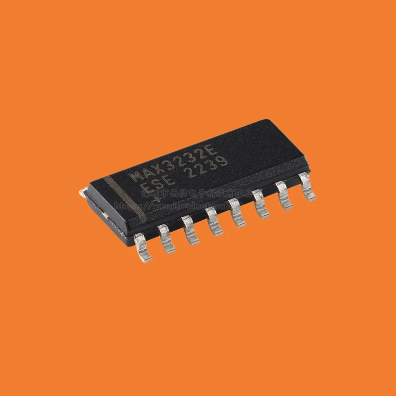 10pcs/original MAX3232EESE+T SOIC-16 true RS-232 transceiver chip with a speed of up to 250kbps