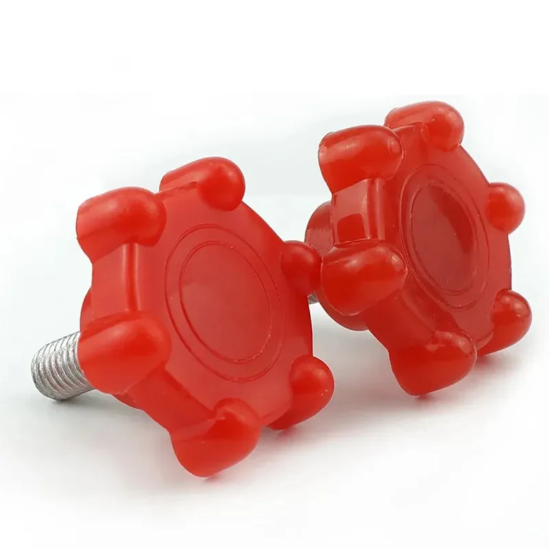 Star Plastic Hand Screw M8 M10 with Soft Rubber Grip Tool-Free Fastener for Fixtures