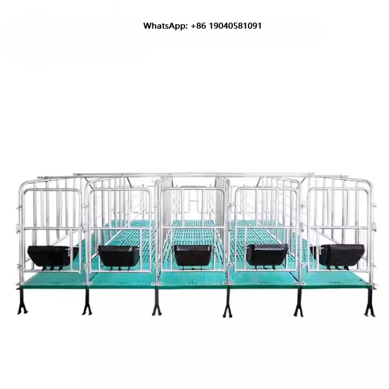 Animal Farming Equipment Heavy Gestation Positioning Bar Galvanized Gestation Pen Pig Cage Fence Fattening Pens