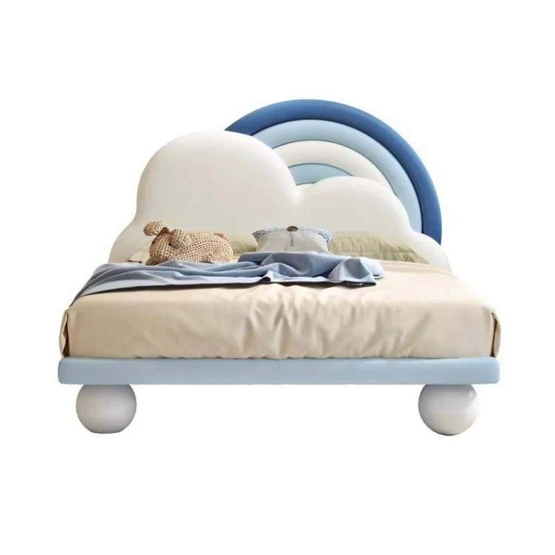 Internet celebrity modern minimalist, light luxury solid wood girl princess bed