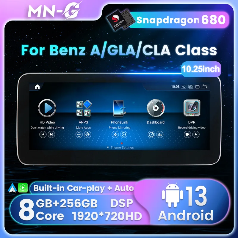 S680 8+256G Android All in one Car Radio For Benz GLA CLA A class G LASS W176 W463 X156 C117 Multimedia Player Wireless Carplay