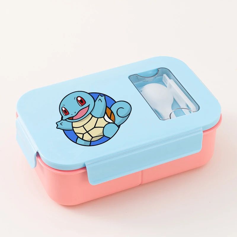 Pokemoned Lunch Box with Spoon Cartoon Anime Pattern Bento Boxes Student Office Worker Portable Large Capacity Lunch Case 2026 view 5