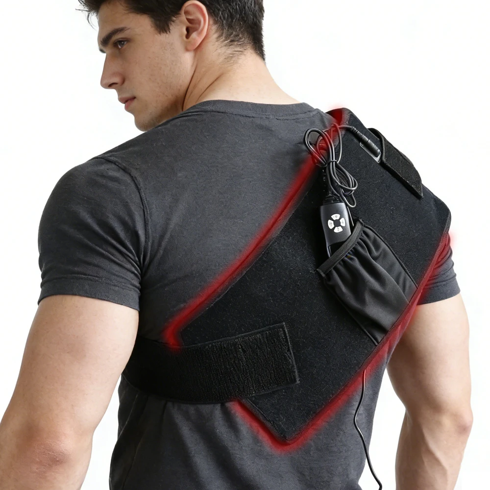 850nm 660nm Red＆Infrared LED Light Massage Belt for Back Knee Hands Feet Relief Muscle Recovery 120 LEDs Red Light Body Care Pad