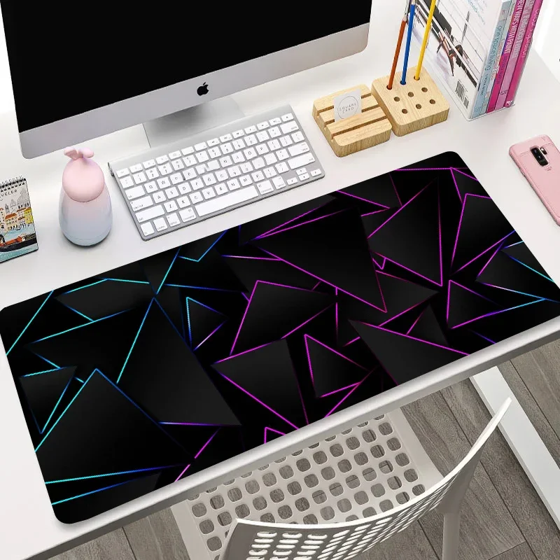 Color Triangle Mouse Pad Diamond-shaped Lace Mousepads Simple Pattern Gaming Rubber Desk Mat Art Illustration Design Table Mats