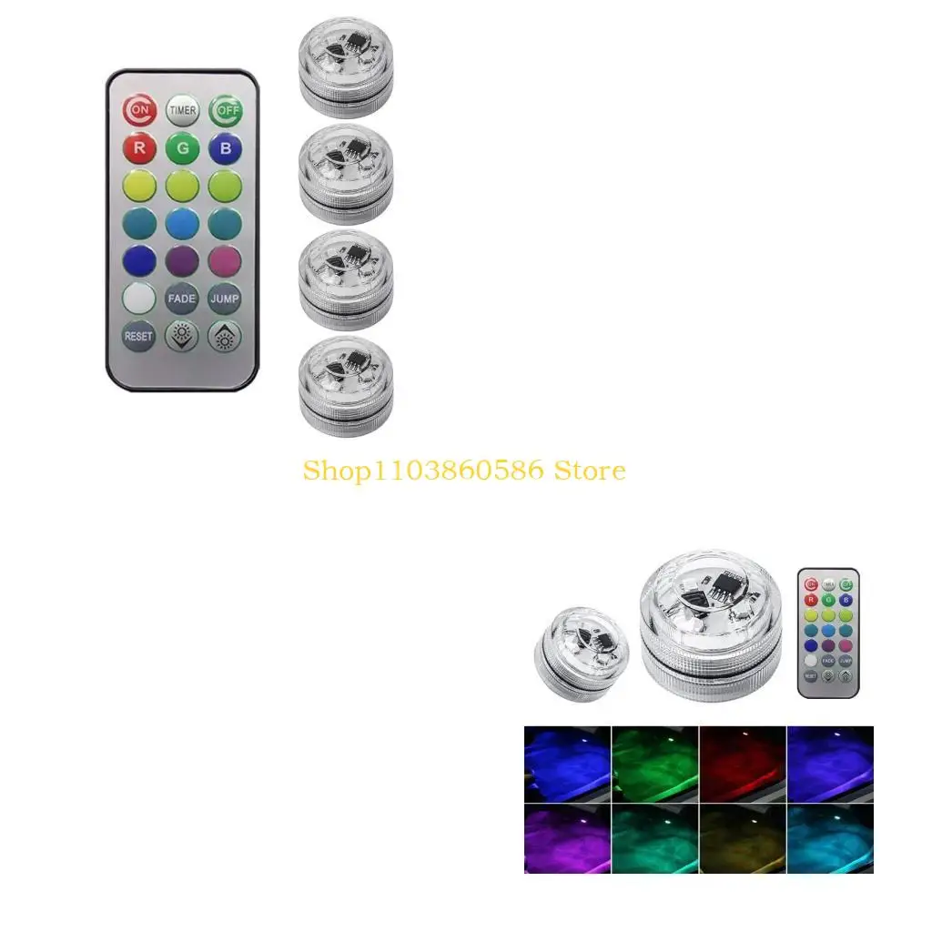 242A Car Interior Light Automotive Roof Light Decoration Lamp Remote Control Light Brightness Adjustable
