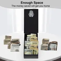 New Metal Cash Box with Key Reusable Winner Bank Pocket Sized Mini Lock Box 2