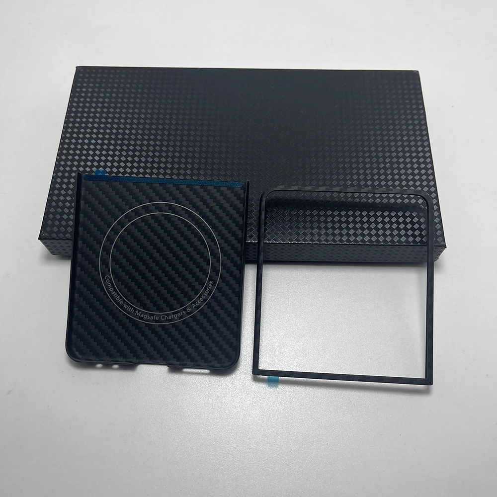 

For Magsafe Magnetic For Samsung Galaxy Z Flip 7 Case Carbon Fiber 1500D Ultra-thin Lightweight for Z Flip 7 Aramid Cover