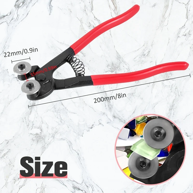 AT02-2Pcs Manual Tile Cutter Tool Mosaic Wheel Cutter Trimming Pliers For Wall Tiles