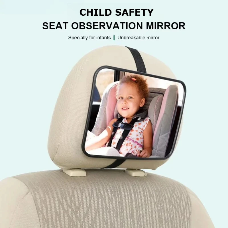 Car Rearview Mirror Baby Mirrors for Safety Interior Mirror Universal Car Seat Headrest Mirror Monitor Child Baby Safety Driving
