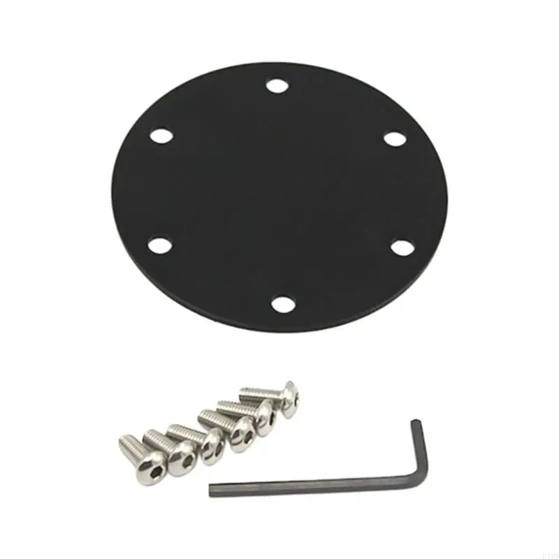  Lightweight Aluminum Steering Wheel Horn Button Cover Plate And 6 Mounting Screws Included