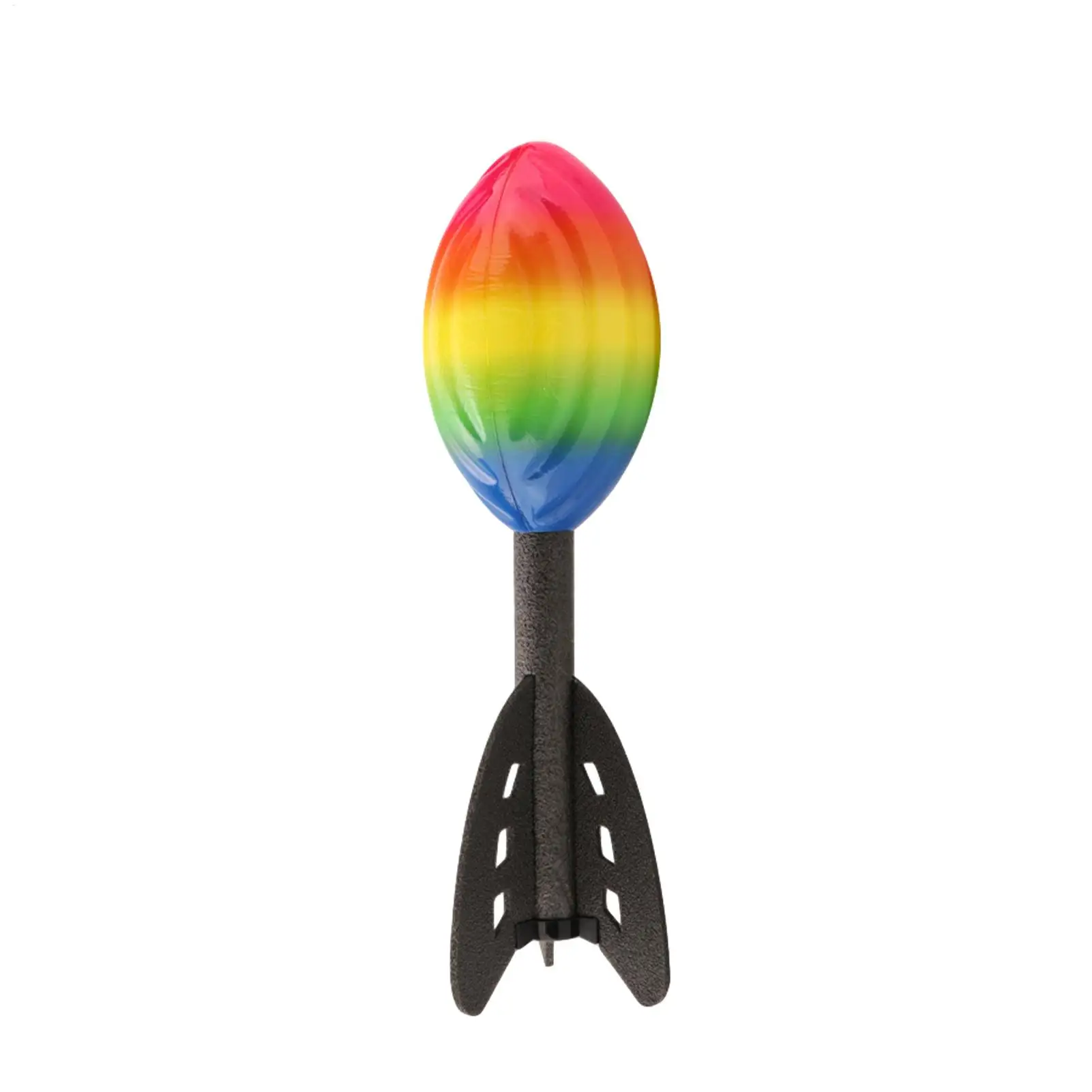 28cm Rainbow Foam Spiral Rocket Football Hand Throwing Toy Outdoor Long Distance Darts Toy Integrative Fun Throwing Game