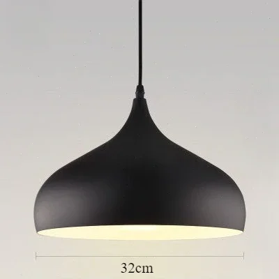 Industrial Bar Dining Room Kitchen Home Chandelier Pendant Light E27 Black Metal Shade Modern Nordic Lamp Modern Pendant Light