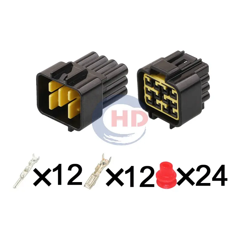 

1-20 sets 12 Pin auto wiring harness plug cable electric plug connector FW-C-12M-B FW-C-12F-B