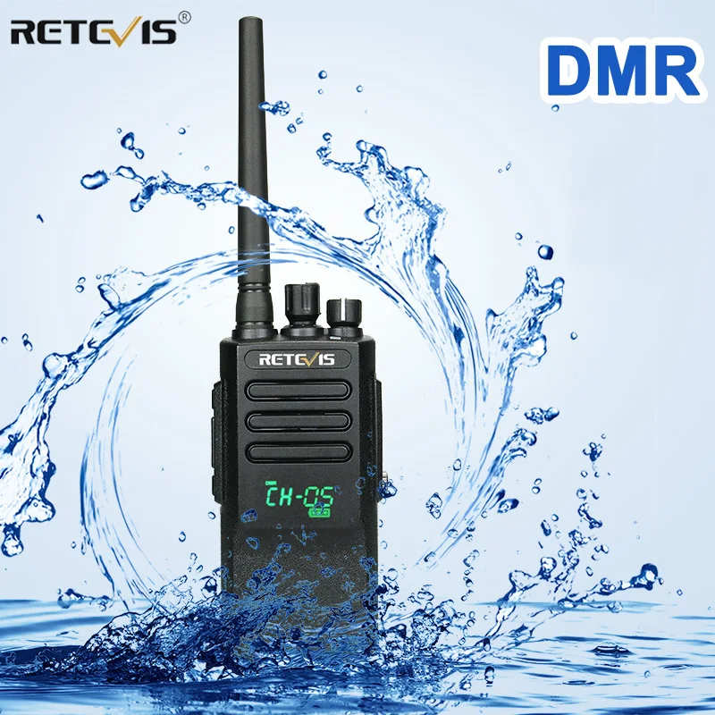 High Power Retevis RT50 DMR Digitale Walkie Talkie UHF IP67 Waterdichte Bidirectionele Radio AES128 AES256 Encryptie met Motorola Radio