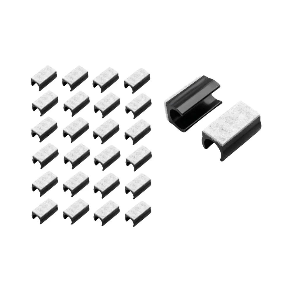 Felt Covered U Shaped Protectors for For round Metal Chair Legs Providing Quiet Operation and Scratch Prevention