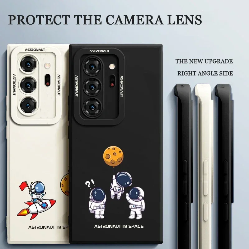 Para Funda Samsung Galaxy Note 20 Ultra Plus Fundas Funda para Coque Samsung Note20 Ultra Lindo Astronauta Espacial Funda de teléfono Celular