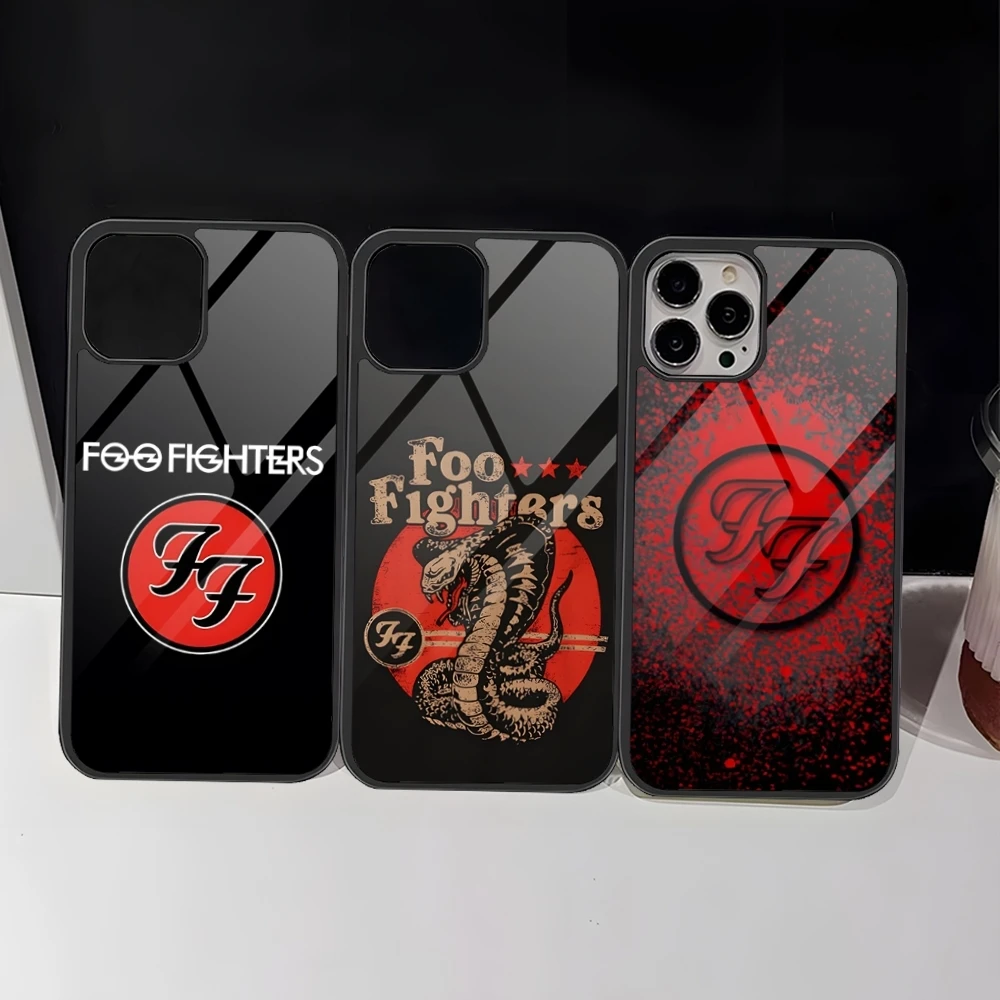 Band F-Foo Fighters Phone Case For Iphone 16 Pro 15 Pro Max 14 12 11 13 Mini 8 7 Plus X Xs XR PC+TPU Design Cover