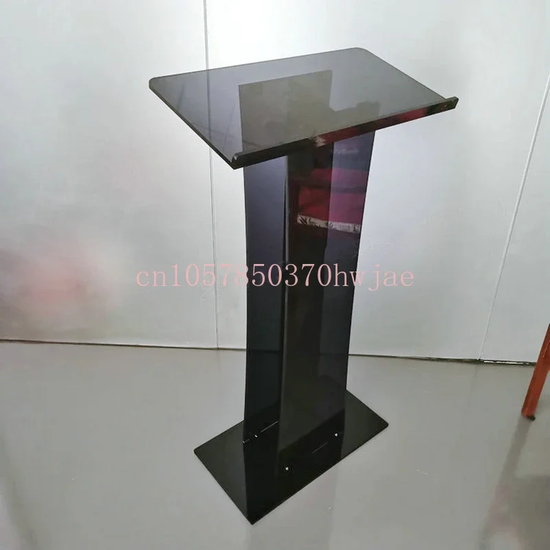 Acrylic Plexiglass Conference Podium Black Acrylic School Podium