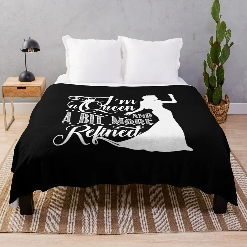 

I'm a queen and a bit more refined Throw Blanket Faux Fur Soft Warm Blanket for Bed
