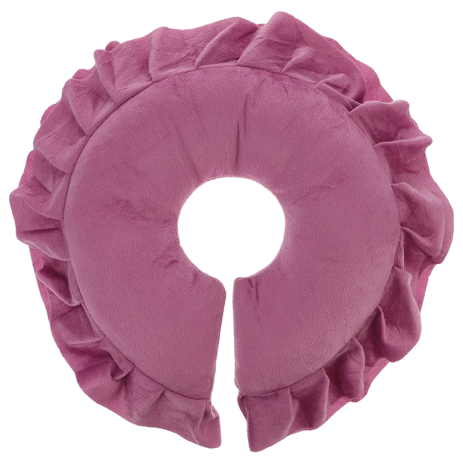 Cotton Face Pillow Rose Red Massage Cushion Hole Design Spa Beauty Salon Face Rest Pillow Comfortable Support for Relaxing