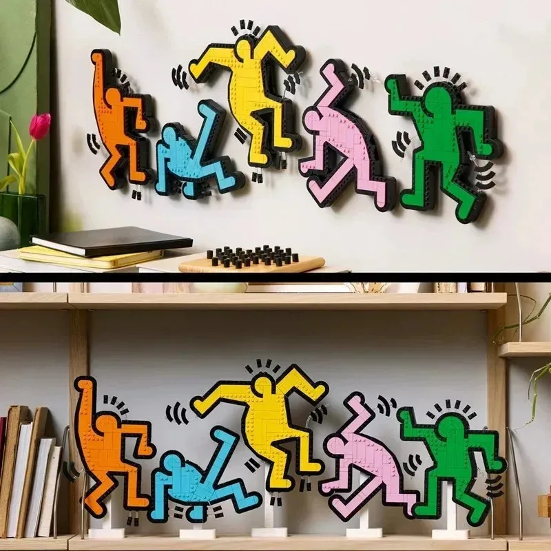 Keith – figurines dansantes d'art créatif, blocs de construction, briques à assembler créatives, jouets pour enfants, cadeaux d'anniversaire, nouvelle collection