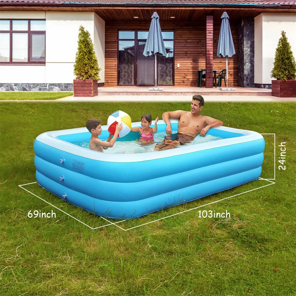 

Inflatable Swimming Pools Inflatable Lounge Pool for Kids Baby Adult Inflatable Water Ball Pool for Outdoor Garden Backyard