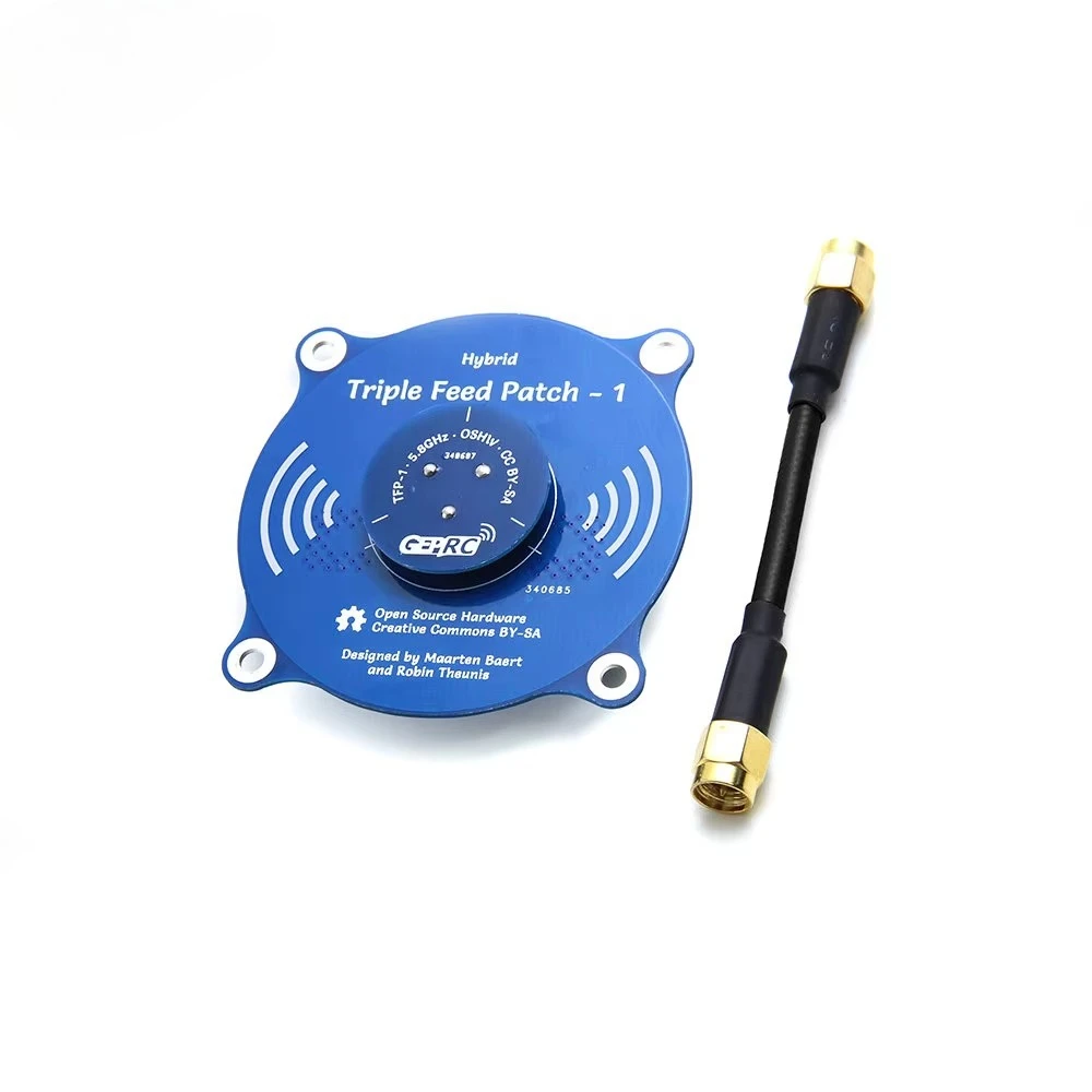 Triple Feed Patch-1 5.8G 9.4 DBI Circular Polarized FPV Antenna conversion to 100 MHz RC Fatshark Skyzone FPV Goggle DIY
