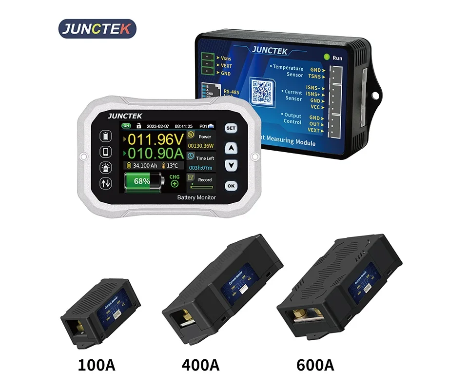 Taikuwu Testeur de Capacité de Batterie 10-100V Moniteur de Voltmètre de Température Battery Tester avec Indicateur LCD Couleur