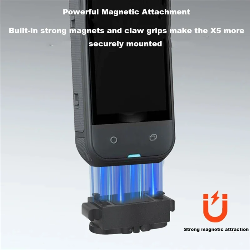 ABDE-For X5 Quick Release Base Camera Aluminum Alloy Stand With Magnetic Mount Camera Adapter Mount