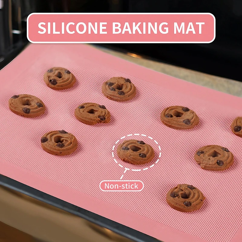 Silicone Mat for Pastry Perforated Non-stick Reusable 40x30 Oven Bread Baking Cooking Sheet