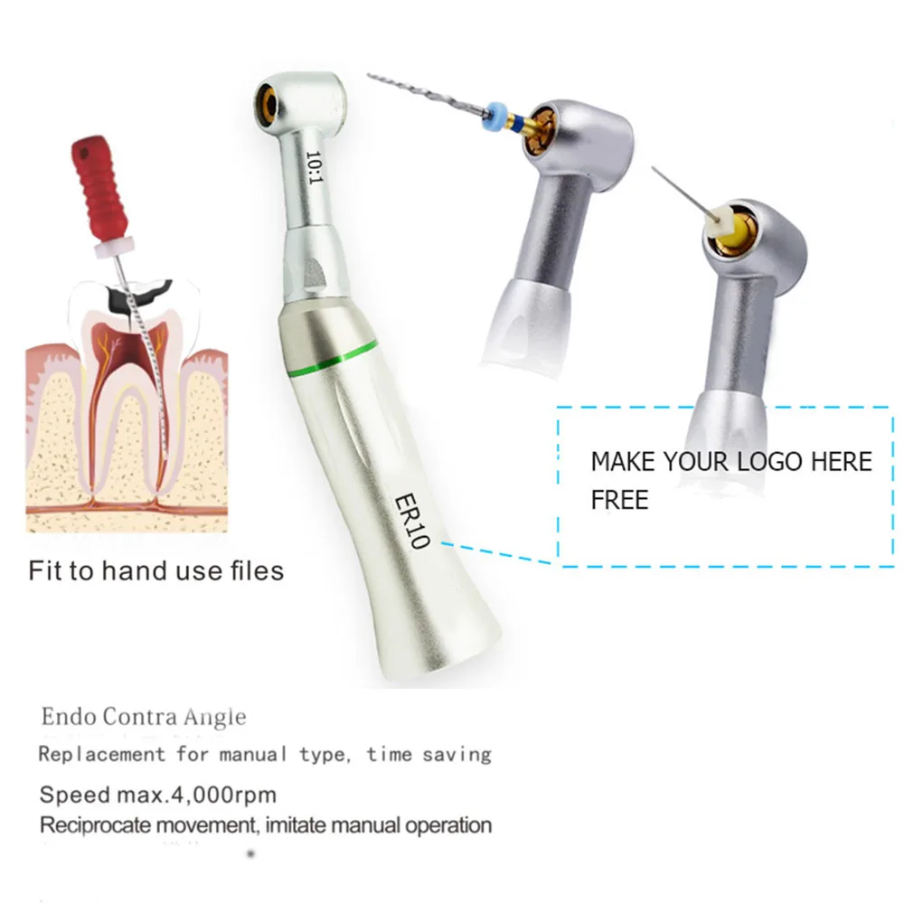 New Dental Mobile10:1 Pressure 0.3-0.35Mpa Oblique Angle Low-Speed Dental Phone Handheld Anti Oblique Angle Polishing Tools