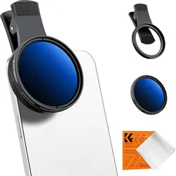 K&F Concept Phone Lens Filters Clip 52mm ND CPL Black Mist 1/4 1/8 Kit for iPhone Mobile Xiaomi Cpl Polarized Tattoo Filter