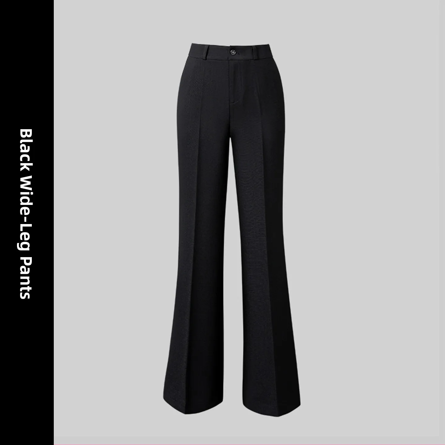 

Elegant High Waist Wide Leg Suit Pants Formal Ladies Trousers Commute Style Winter Collection Korean Fashion Ladies Pants